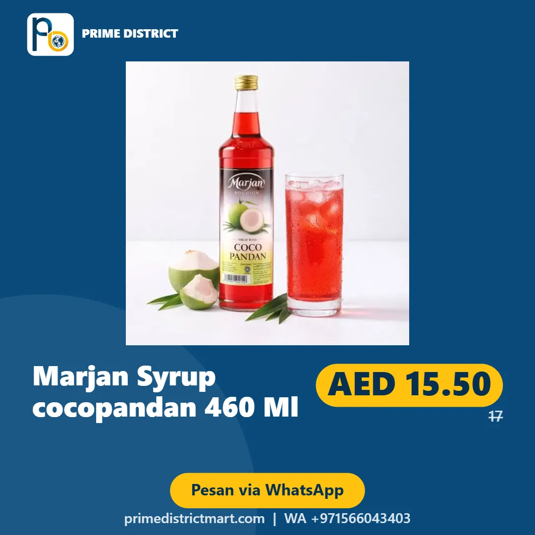 Marjan Syrup cocopandan